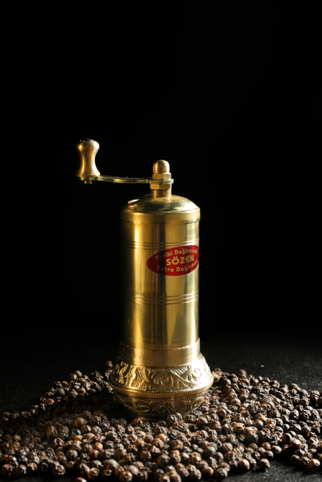 SOZEN BRASS PEPPER GRINDER MILL 11 CM / 4.50 IN - 1